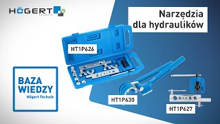 Narzędzia dla hydraulików Högert Technik HT1P626 HT1P627 HT1P630 [upl. by Fante]