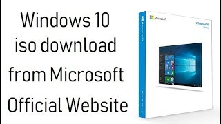 How to Download Windows 10 Latest Full Version ISO File directly from Microsoft Official Website [upl. by Hairom]