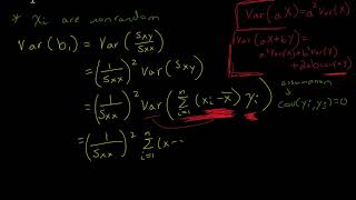 Least Square Estimators  Variance of Estimators b0 and b1 Proof [upl. by Refotsirc]