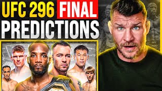 BISPING UFC 296 Edwards vs Covington  FINAL PREDICTIONS [upl. by Ecnadnac]