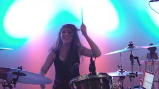 Jason Aldean  Hicktown  Drum Cover by Kari G Child LIVE [upl. by Dnomrej]