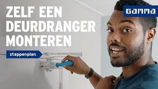 Deurdranger monteren en afstellen stap voor stap  Klussen met deuren  How to met GAMMA [upl. by Aicemat95]