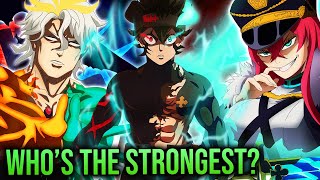 Asta vs Every Wizard King All Wizard King RANKED From Weakest To Strongest Black Clover [upl. by Yadahs]