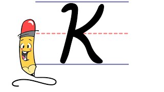 Pencil Petes Cursive Writing  Uppercase K [upl. by Krawczyk]