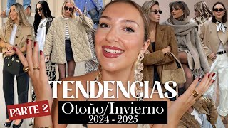 🔥 TENDENCIAS DE MODA Otoño  Invierno 20242025 PARTE 2 ✨ ¿Qué se va a llevar [upl. by Esnofla]