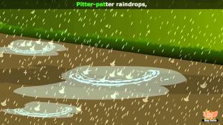 Raindrops  Nursery Rhyme with Lyrics amp Karaoke [upl. by Yadroc]