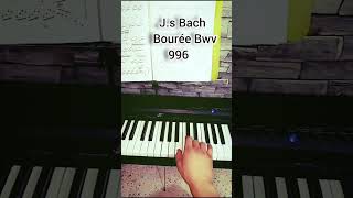 Bach Piano bourée BWV 996 [upl. by Artsa929]