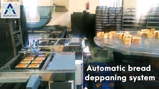 Automatic Bread Depanning System Bakery Automation for bread and Rusk factory How its made Bread [upl. by Skier]