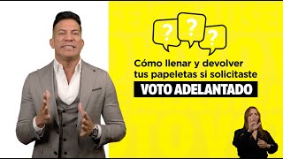 Instrucciones Voto Adelantado [upl. by Bliss]