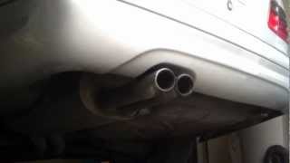 Mercedes E55 AMG W210 Rear Muffler Delete Before and After [upl. by Camm]