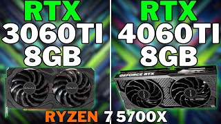 RTX 3060 TI vs RTX 4060 TI  TESTES EM 16 GAMES [upl. by Lorollas]