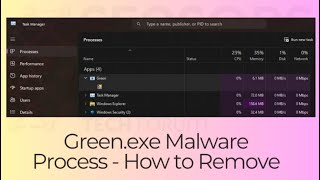 Greenexe Virus Process  How to Remove It Working Guide [upl. by Nah]