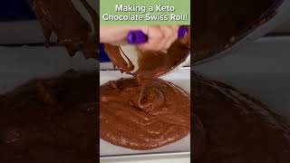 Making a Keto Chocolate Swiss Roll [upl. by Lotsirhc]