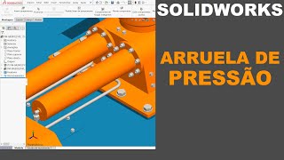 ARRUELA DE PRESSÃO  O QUE É PARA QUE SERVE E COMO UTILIZAR solidworks [upl. by Eniamrahc]