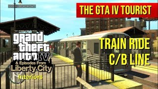 The GTA IV Tourist Train Ride and Stations Tour CB blue Line  Part 1 of 4  60 fps [upl. by Dore]