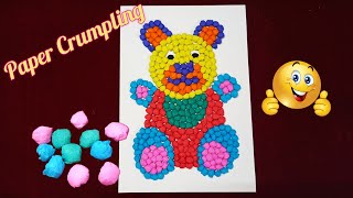 Diy How to do Paper crumpling activity for kindergartenkidsart amp craft for kidsFine motor skills [upl. by Ardnaxila]