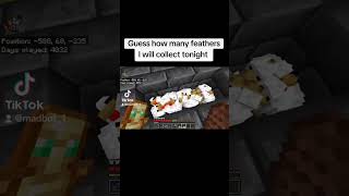 Minecraft Chicken Farm amp Feather Farm minecraft shorts minecraftfarm starterfood [upl. by Accem81]