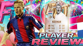 😮92 FUT BIRTHDAY ICON RONALD KOEMAN SBC PLAYER REVIEW  FIFA 23 ULTIMATE TEAM [upl. by Aeriela240]