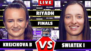 🔴LIVE Swiatek I vs Krejcikova B • WTA Finals Riyadh 2024 tennis WTAFinals Krejcikova Swiatek [upl. by Disario]