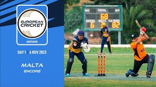 🔴 ECS Malta Encore 2023  Day 1  T10 Live Cricket  European Cricket [upl. by Eevets918]