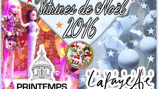 Vitrines de Noël 2016  Printemps amp Galeries Lafayette [upl. by Niamor]