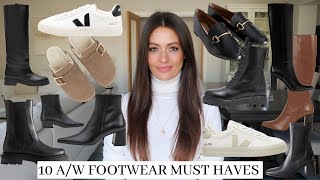 AUTUMN  WINTER MUST HAVE FOOTWEAR  TOP 10 SHOES amp BOOTS FOR FALL [upl. by Anrol]