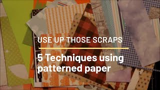 5 Techniques to use Patterned Paper in Cardmaking  Collab with Rise and Procraftinate [upl. by Ianaj]