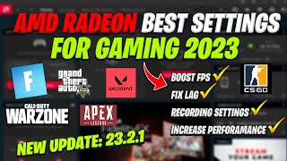 AMD Radeon Software New update 2321 2023 FOR Best Setting Gaming [upl. by Hewett]