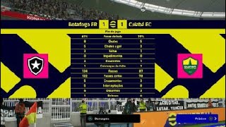 Brasileirão  Rodada 33  Botafogo FR X Cuiabá EC  Simulação eFootball™ [upl. by Euqinoj740]