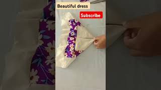 Beautiful dress cutting stitching method sewing fashion youtubeshort viralvideo [upl. by Olemrac855]