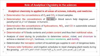 Analytical chemistry ch 1 Introduction Part i [upl. by Ahsaret]