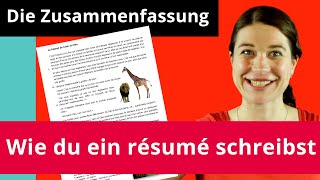 résumé schreiben so gehts – Französisch  Duden Learnattack [upl. by Noy]