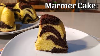 DIJAMIN MARMER CAKE INI ENAK EMPUK DAN LEMBUT BANGET PAKAI 6 TELUR AJA [upl. by Hutt]