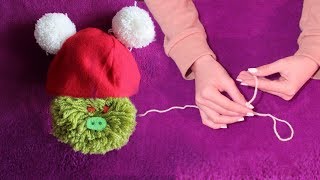 DIY Tissue paper pompom ENG Subtitles  Speed up 132 [upl. by Annayd]