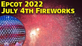 Epcot 4th of July Fireworks 2022  The Heartbeat of Freedom  Walt Disney World [upl. by Schulz]