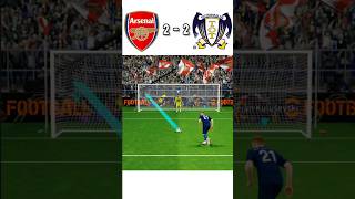 Arsenal FC vs Tottenham WB  FINAL  Penalty shoot by efootball👍 realistic pes gaming👍  shorts [upl. by Cornela]