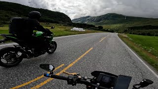 Bikers Riding Through The Beautiful Landscape Of Norway MT09 SP Z900 mt09sp z900 norway [upl. by Block]