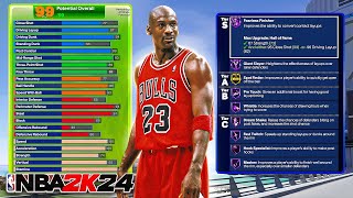 The 66 GOAT MICHAEL JORDAN BUILD on NBA 2K24 [upl. by Sacci]