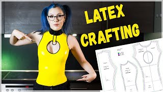 Latex Crafting Tutorial Keyhole Top including pattern beginners friendly [upl. by Halyk]