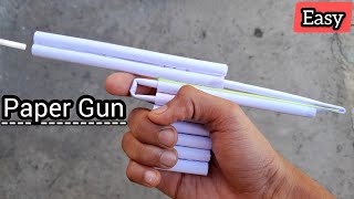 How To Make A Paper Gun That Shoot Paper Bullets  Easy Paper Gun origami gun Making  Paper Gun [upl. by Bernardo]