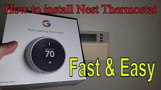 How To Install Nest Thermostat [upl. by Kiri]