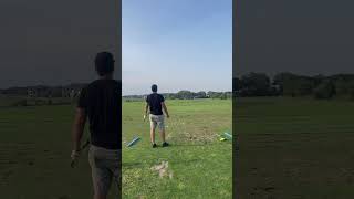 Golf trick shot ⛳️ trickshots trickshot golf golftrick golfshorts golfers golfing [upl. by Mallorie]