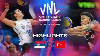 🇷🇸 SRB vs 🇹🇷 TUR  Highlights  Week 2  Womens VNL 2024 [upl. by Anne-Corinne]