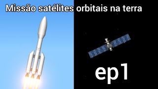 Missão Espacial SATÉLITES ORBITAIS NO SPACE FLIGHT SIM [upl. by Ahsart468]