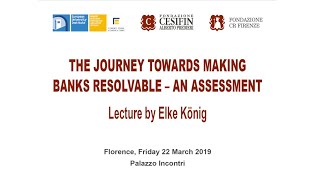 The Journey Towards Making Banks Resolvable  An Assessment by Elke König SRB [upl. by Tessie]