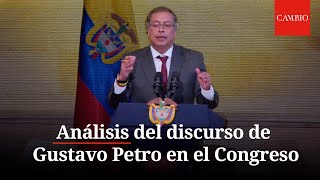 Análisis del discurso de Petro durante la instalación de la nueva legislatura del Congreso  CAMBIO [upl. by Remmer]