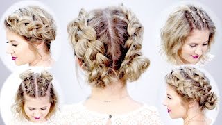 5 DOUBLE DUTCH BRAIDED HAIRSTYLES FOR SHORT HAIR  Milabu [upl. by Gimble144]