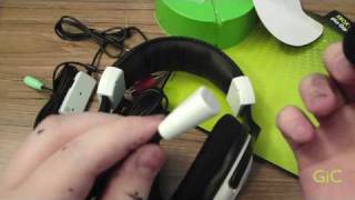 Turtle Beach Ear Force X11 Gaming Headphones for Xbox 360 Unboxing Setup [upl. by Norton]