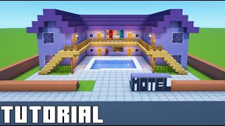 Minecraft Tutorial How To Make A Motel quot2022 City Buildquot [upl. by Ramilahs878]