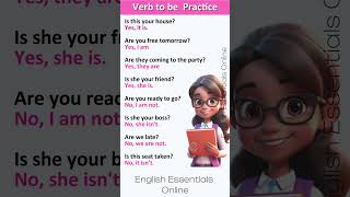 Verb To Be Questions amp Answers  English Speaking Practice  Learn English [upl. by Ardnasak]